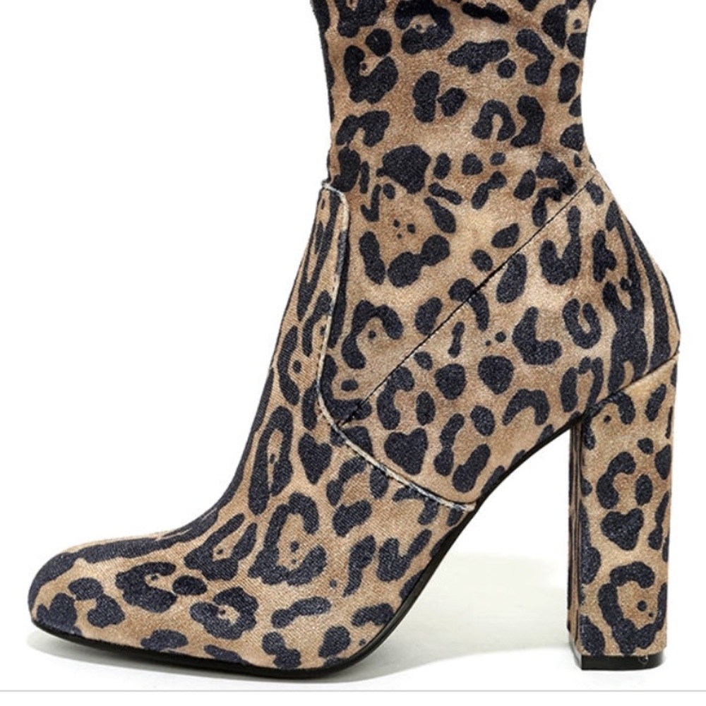 NWOT Steve Madden Leopard Edit Bootie